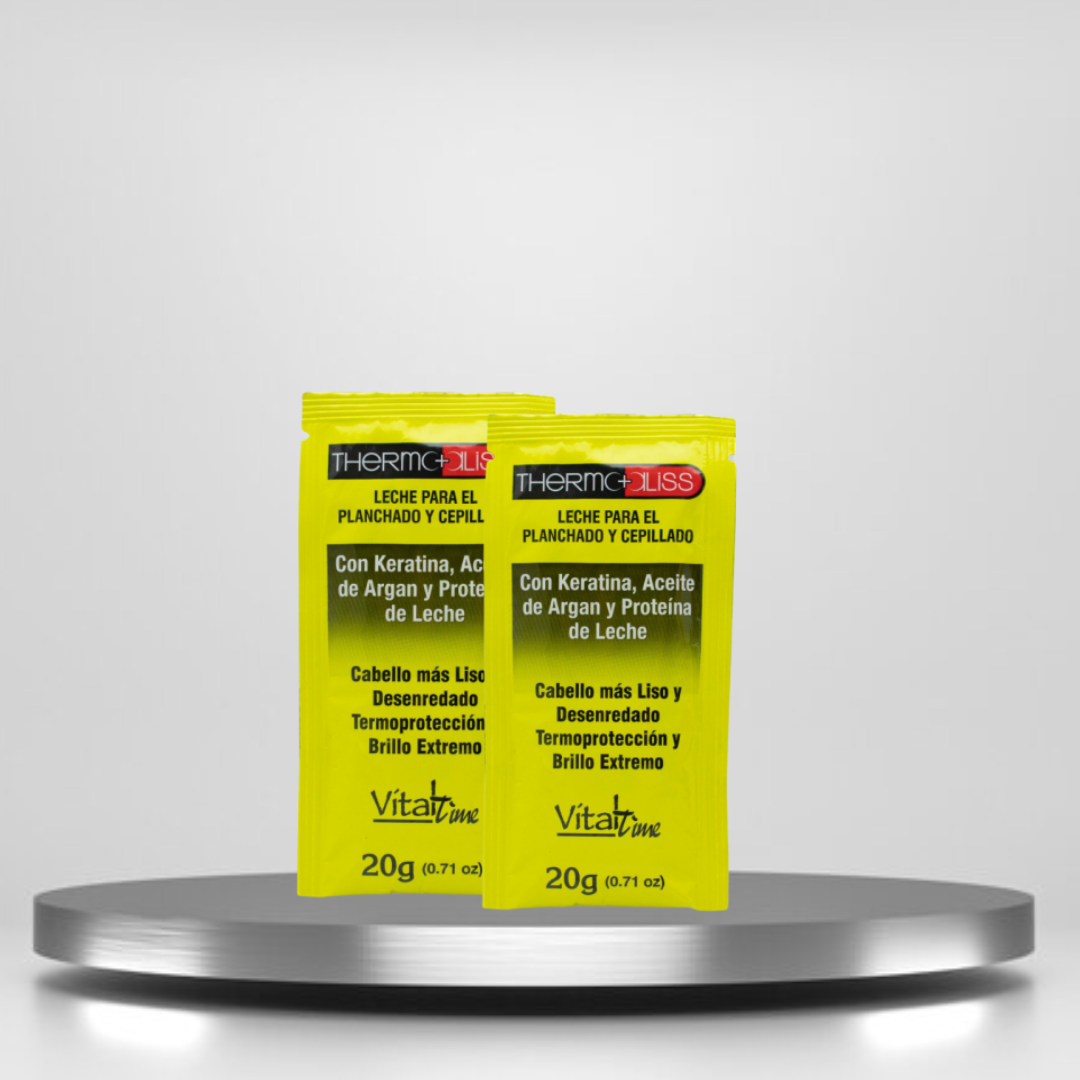 Thermoaliss: Leche para cepillado y planchado que facilita el peinado, proporciona desenredo instantáneo y un liso duradero