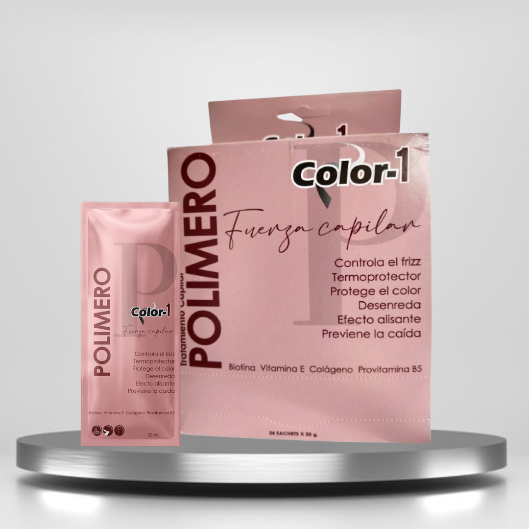 Tratamiento Capilar Polímero: fortalece, suaviza y protege el cabello. Previene la ruptura, controla la humedad y preserva el color. Ideal para cabellos teñidos o expuestos al calor