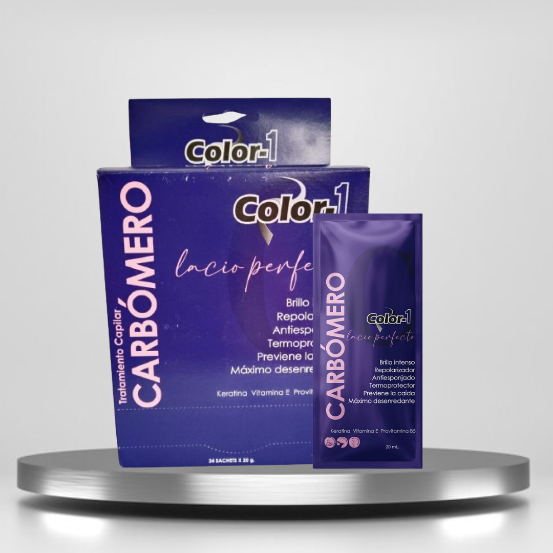 Tratamiento Capilar de Carbómero: desenreda, repara y controla el frizz, mientras actúa como termoprotecto