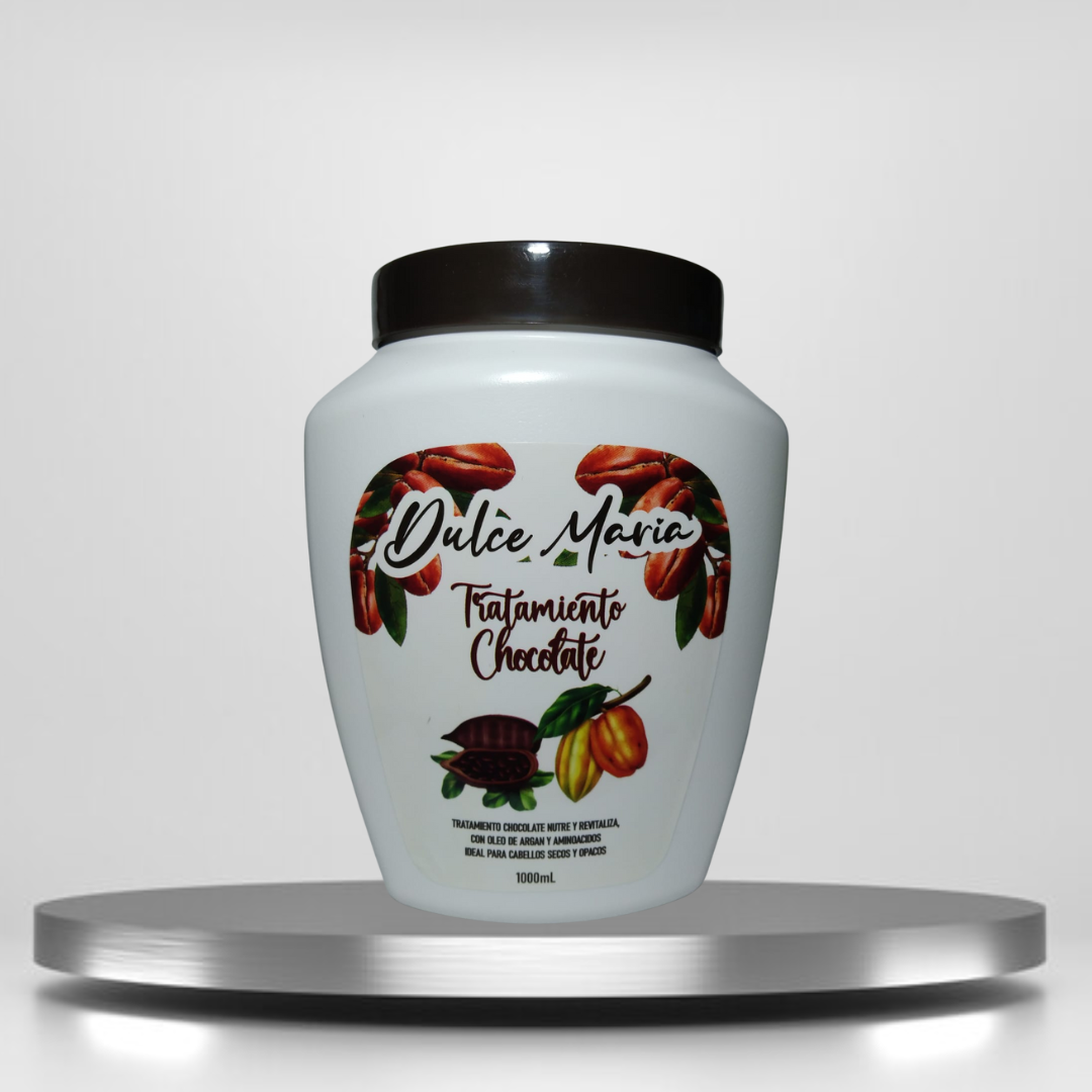 Tratamiento Chocolate nutre y revitaliza el cabello seco y opaco,