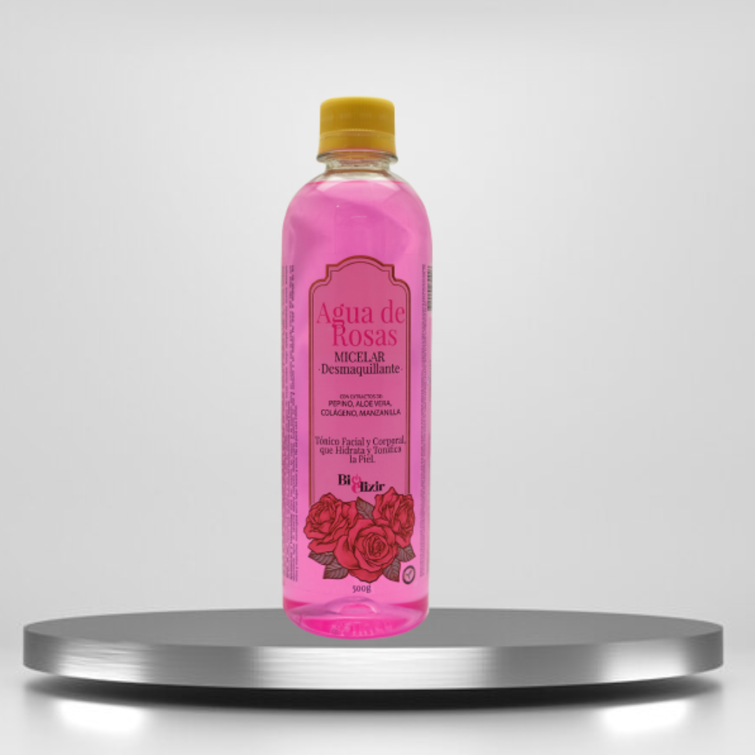 Agua De Rosas Micelar Desmaquillante Bioelixir